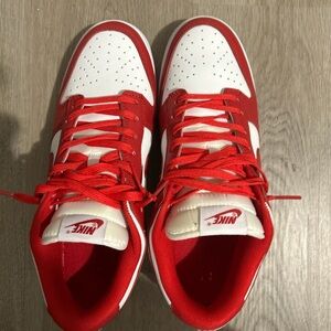 Red Nike Dunks, Mens size 10, no box